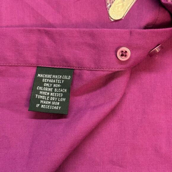 John Lennon x English Laundry Purple Ombré Long Sleeve Button Down Shirt Size M - Picture 8 of 12